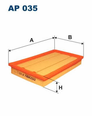 Air filter Filtron AP035