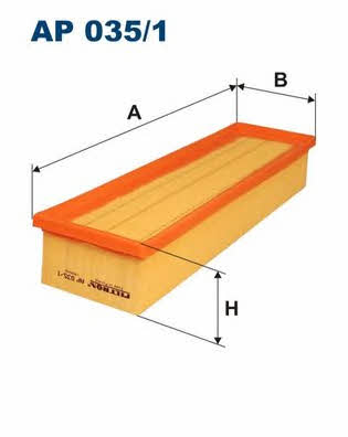 Air filter Filtron AP 035/1