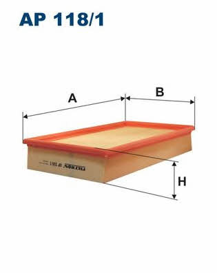 Air filter Filtron AP 118/1