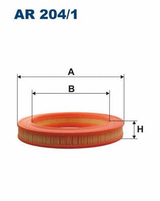 Air filter Filtron AR 204/1
