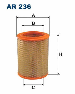 Air filter Filtron AR 236