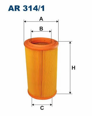 Air filter Filtron AR 314/1