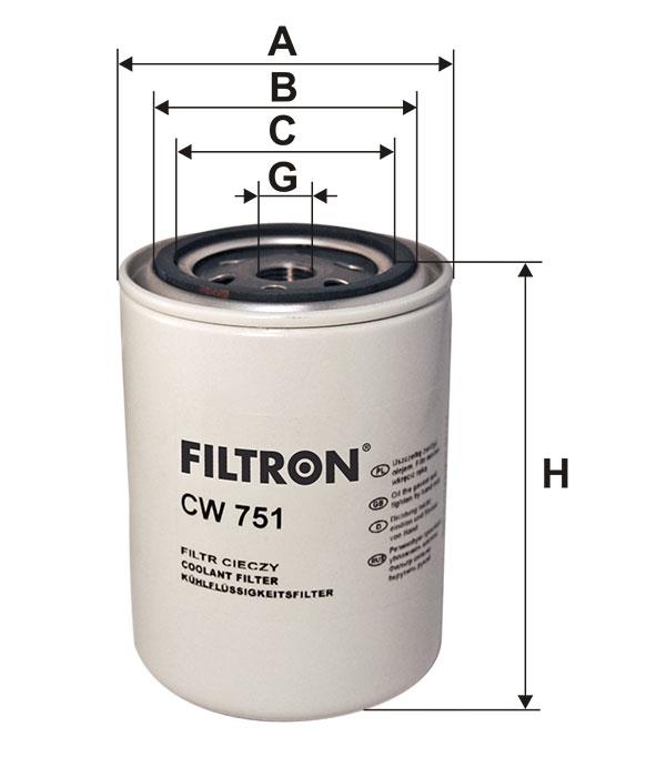 Dehumidifier filter Filtron CW 751