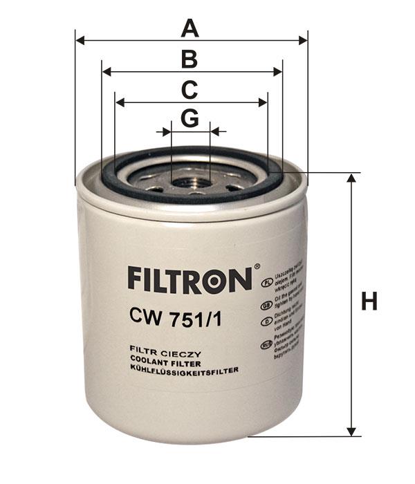 Dehumidifier filter Filtron CW 751&#x2F;1