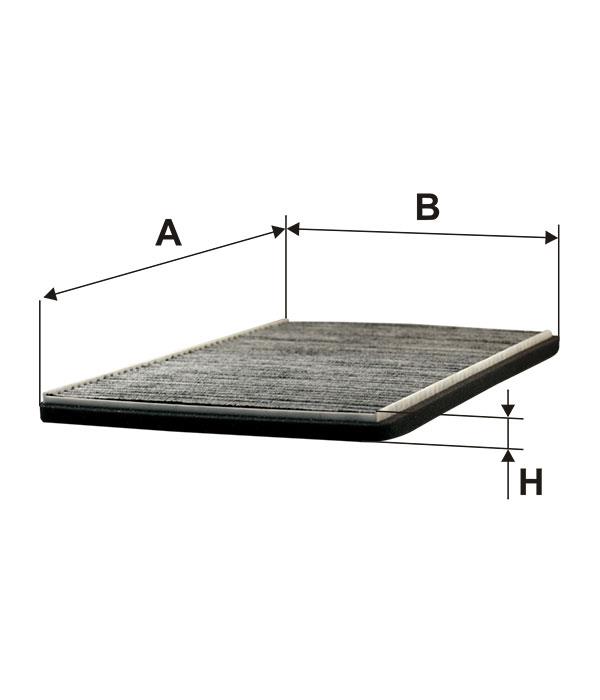 Cabin filter with activated carbon Filtron K 1002A