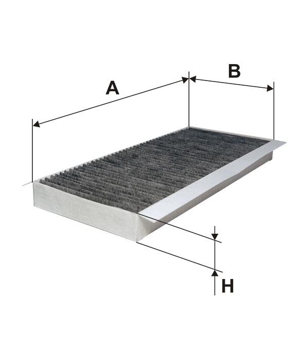 Activated Carbon Cabin Filter Filtron K 1010A