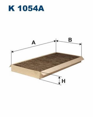 Cabin filter with activated carbon Filtron K 1054A