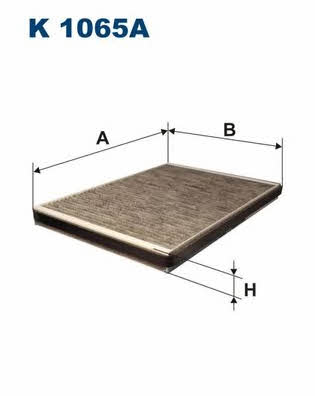 Cabin filter with activated carbon Filtron K 1065A