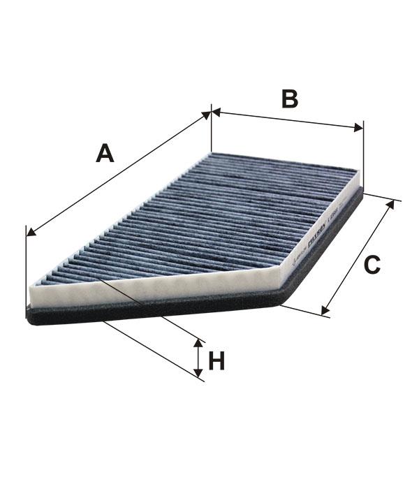 Cabin filter with activated carbon Filtron K 1066A
