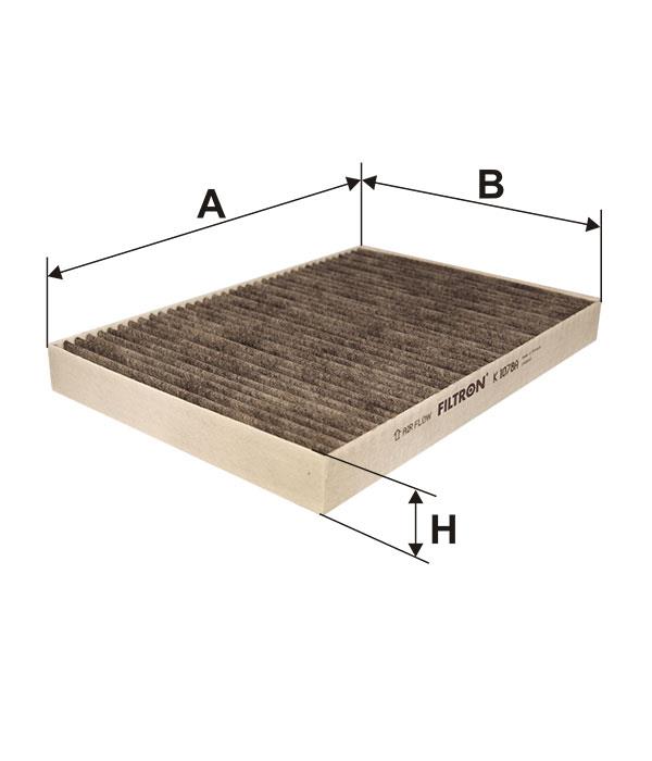 Activated Carbon Cabin Filter Filtron K 1078A