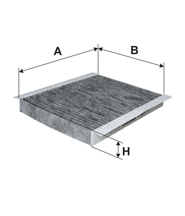 Cabin filter with activated carbon Filtron K 1102A