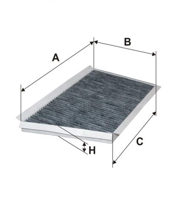 Cabin filter with activated carbon Filtron K 1106A