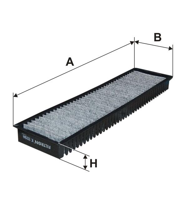 Cabin filter with activated carbon Filtron K 1119A