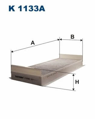 Cabin filter with activated carbon Filtron K 1133A