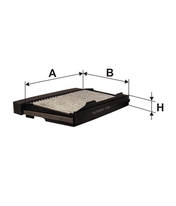 Cabin filter with activated carbon Filtron K 1159A
