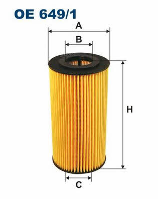 Oil Filter Filtron OE 649/1