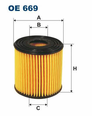 Oil Filter Filtron OE 669