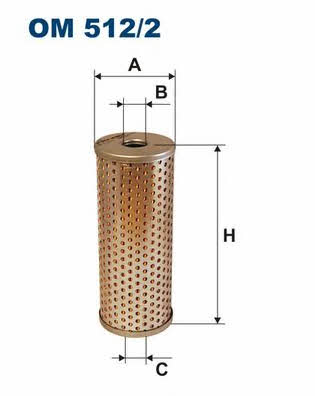 Oil Filter Filtron OM 512/2