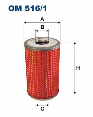 Oil Filter Filtron OM 516/1