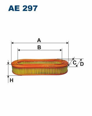 Air filter Filtron AE 297