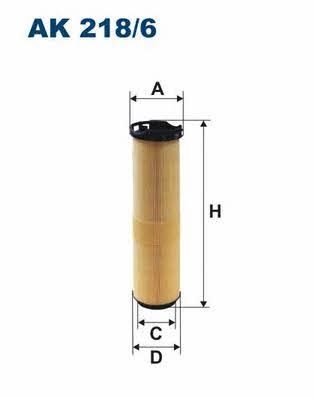 Air filter Filtron AK 218/6