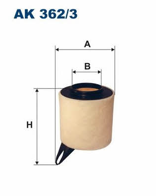 Air filter Filtron AK 362/3