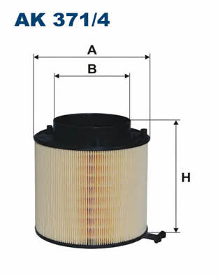 Air filter Filtron AK 371/4