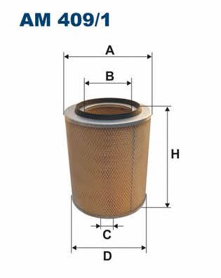 Air filter Filtron AM 409/1