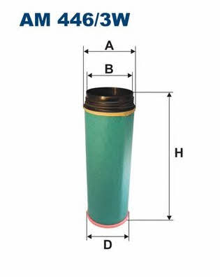 Air filter Filtron AM 446/3W