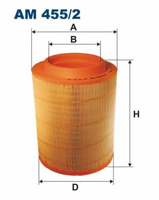 Air filter Filtron AM 455/2