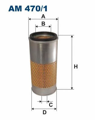Air filter Filtron AM 470/1
