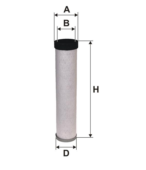 Air filter for special equipment Filtron AR 200/7W
