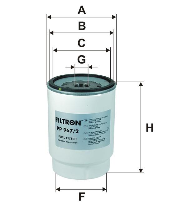Fuel filter Filtron PP 967/2