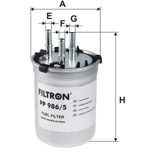Fuel filter Filtron PP 986/5