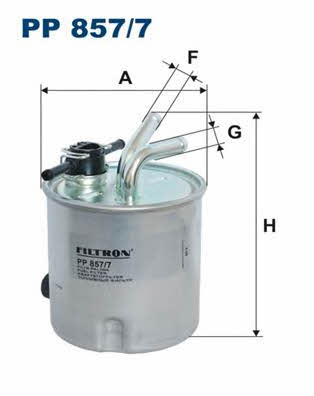Fuel filter Filtron PP 857/7