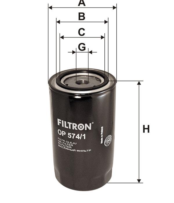 Oil Filter Filtron OP 574/1