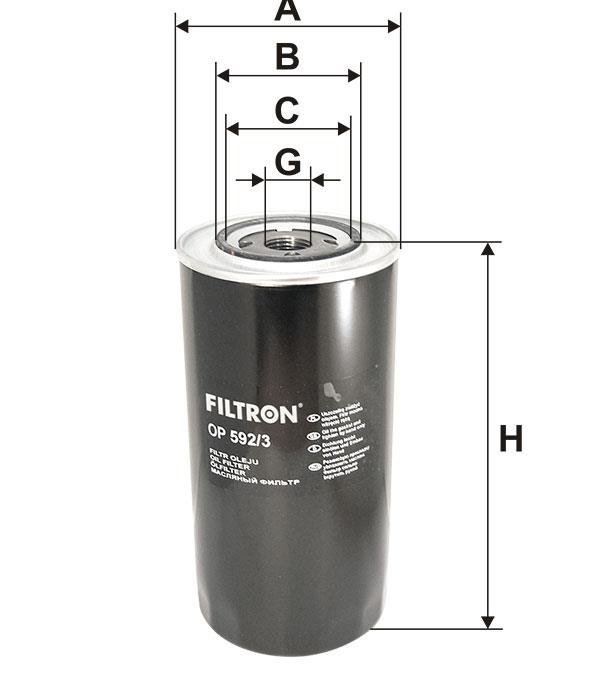 Oil Filter Filtron OP 592/3