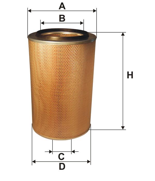 Air filter for special equipment Filtron AM 401