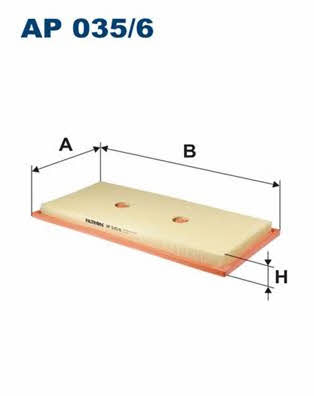 Air filter Filtron AP 035/6