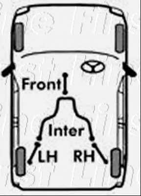 First line FKB2688 Parking brake cable set FKB2688