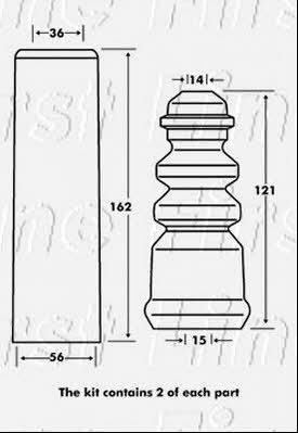 First line FPK7079 Bellow and bump for 1 shock absorber FPK7079