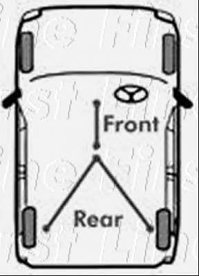 First line FKB2477 Parking brake cable set FKB2477