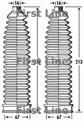 First line FSG3279 Steering rod boot FSG3279