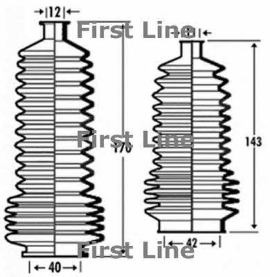 First line FSG3359 Steering rod boot FSG3359