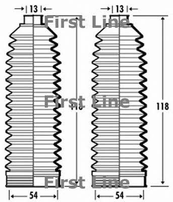 First line FSG3365 Steering rod boot FSG3365