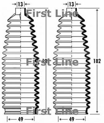 First line FSG3381 Steering rod boot FSG3381