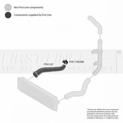 First line FTH1107 Charger Air Hose FTH1107