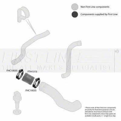 First line FTH1313 Charger Air Hose FTH1313