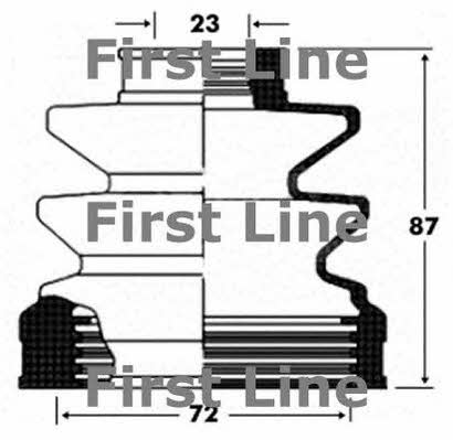 First line FCB2827 Bellow, driveshaft FCB2827