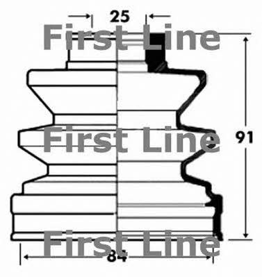 First line FCB2828 Bellow, driveshaft FCB2828